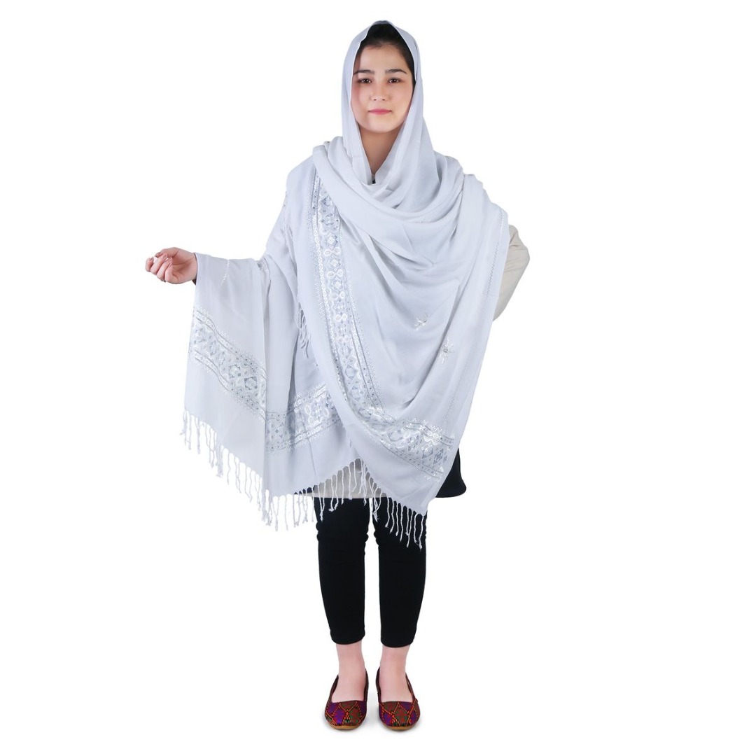 Black Long Shawl - Image 2