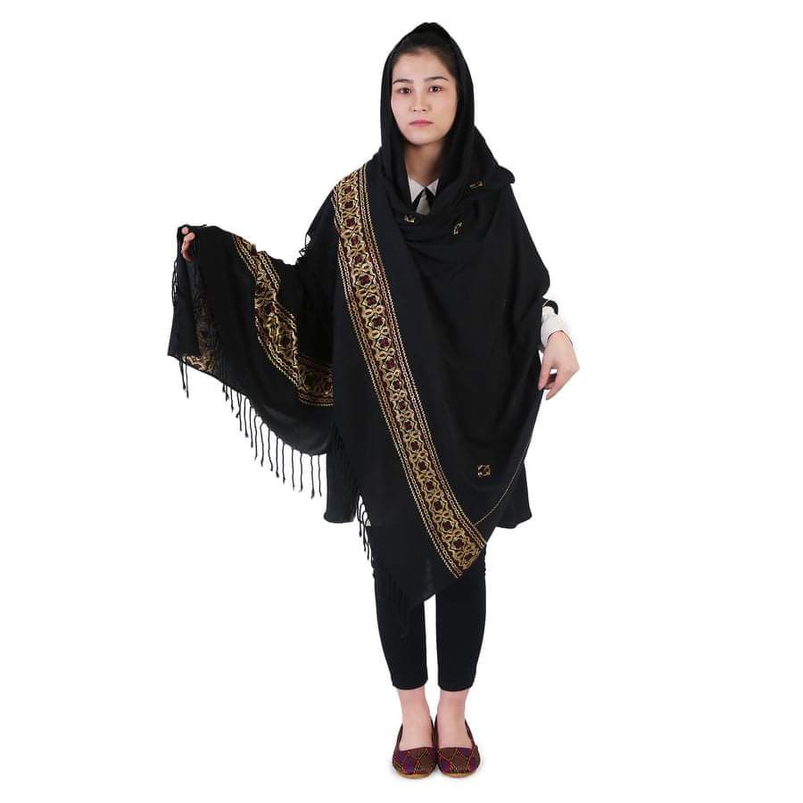 Black Long Shawl