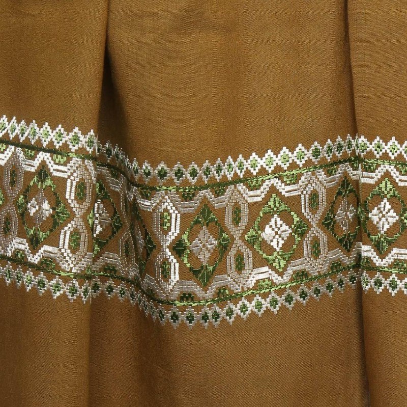 Cotton Embroidered Shawl - Image 2