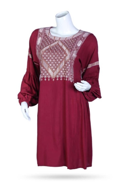 Embroidery Cotton Casual Wear