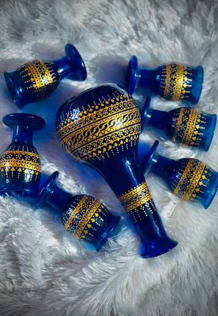 Herat, blue glass