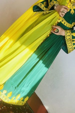 Afghan Gold Chermadozi Dress