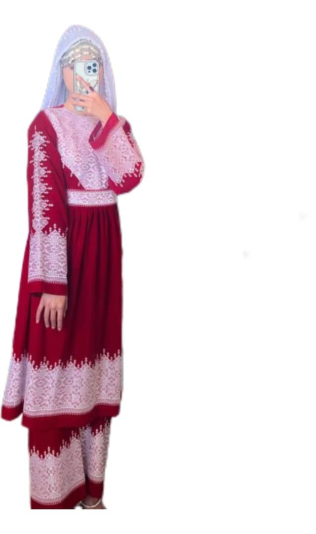Hazargi Traditional Embroidered Dress - Image 2