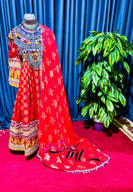 Afghani Dress in Red