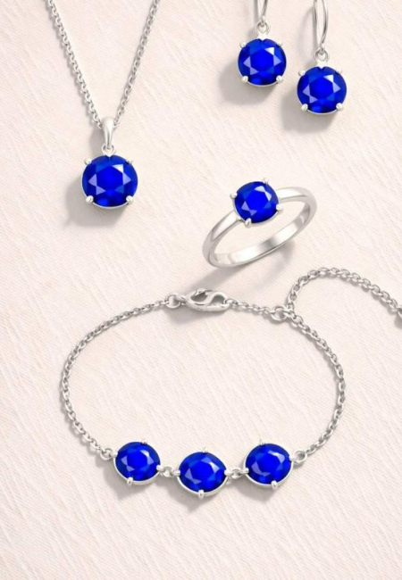 Celestial Lapis Silver Pendant