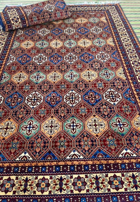 Traditional Handwoven Afghan Rug