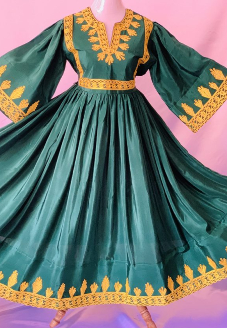 Afghan Gold Chermadozi Dress