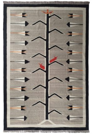 Colorful Geometric Afghan Rug