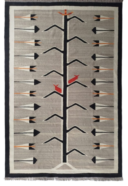 Colorful Geometric Afghan Rug