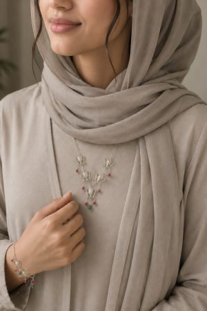 Handmade Silver Necklace and Bracelet