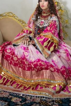 Women’s Banaras Dress with Hand-Embroidered Cherma and Colorfast Original Coins
