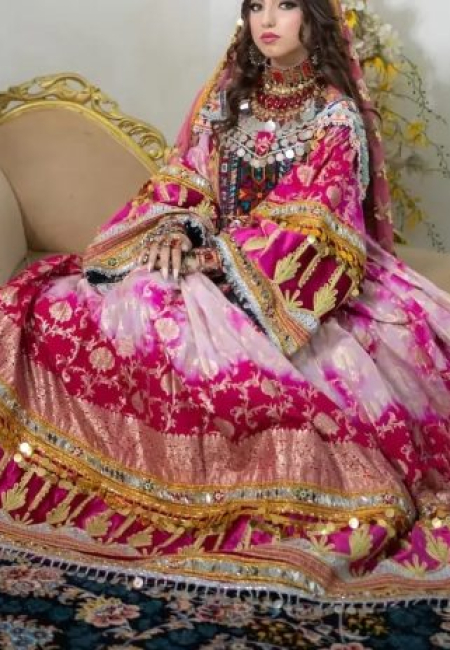 Women’s Banaras Dress with Hand-Embroidered Cherma and Colorfast Original Coins
