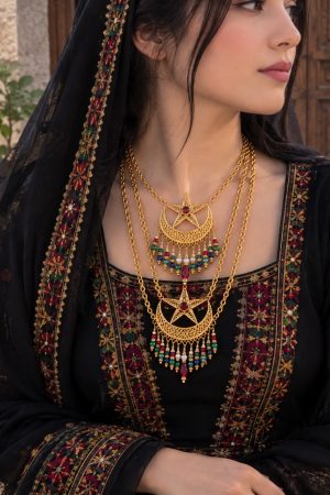 Handmade Thai Silver Necklace & Locket Set