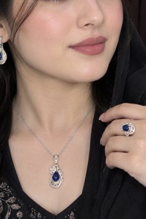 Blue Stone Jewelry Set