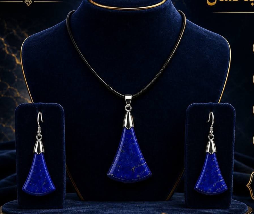 Lapis Lazuli Necklace and Earring Set